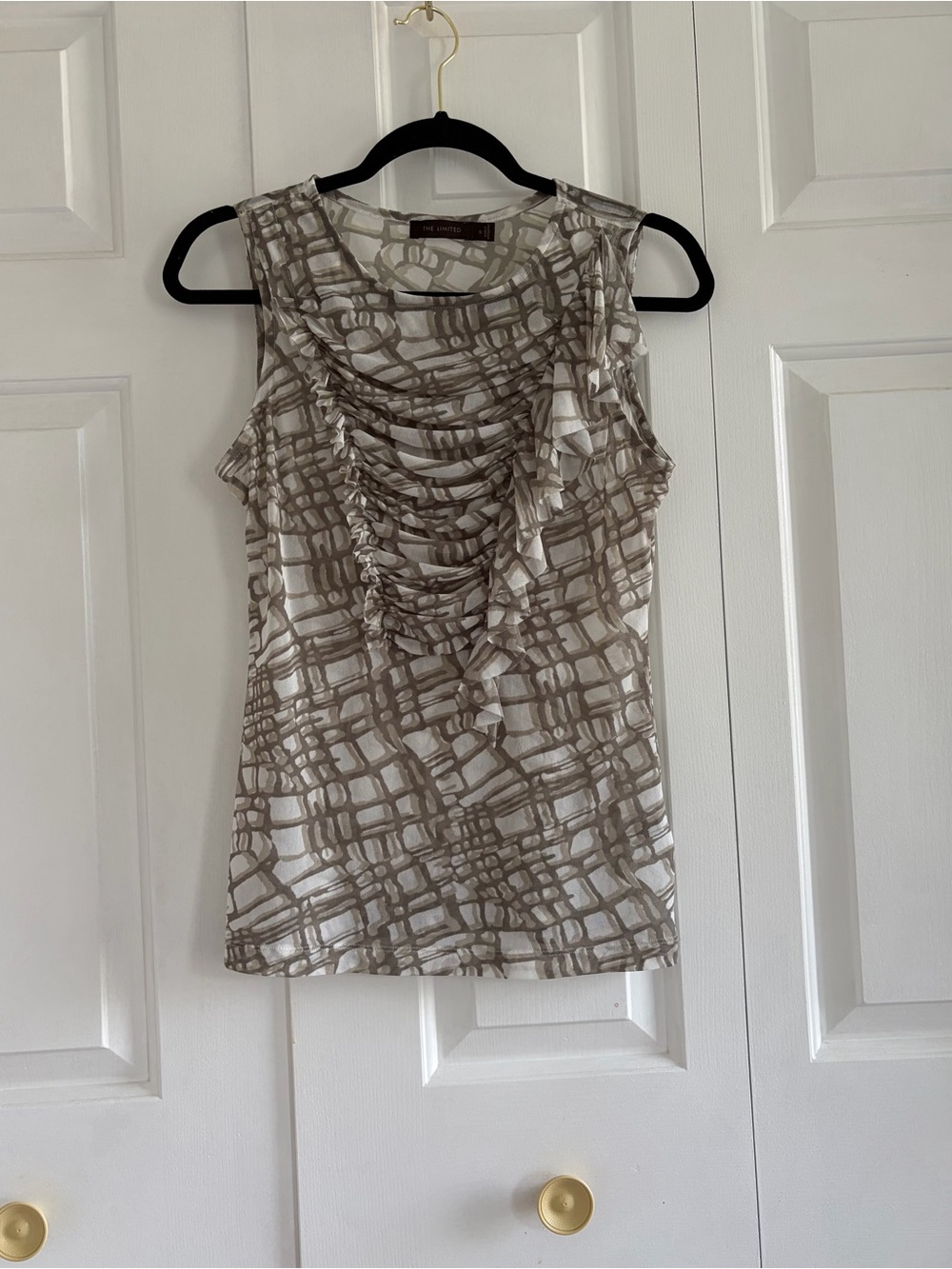 The Limited Vintage Y2K 2000s Geometric Mesh Sleeveless Top Small